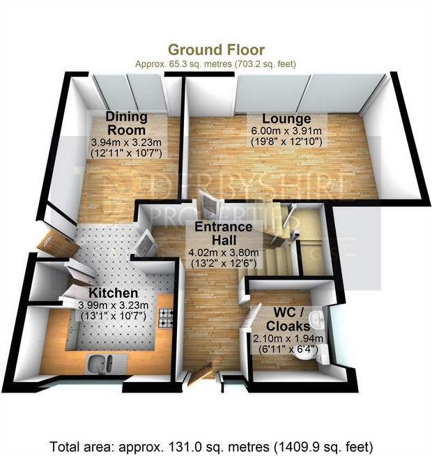 4 Bedrooms Detached house for sale in Lodge Drive, Belper, Derbyshire DE56