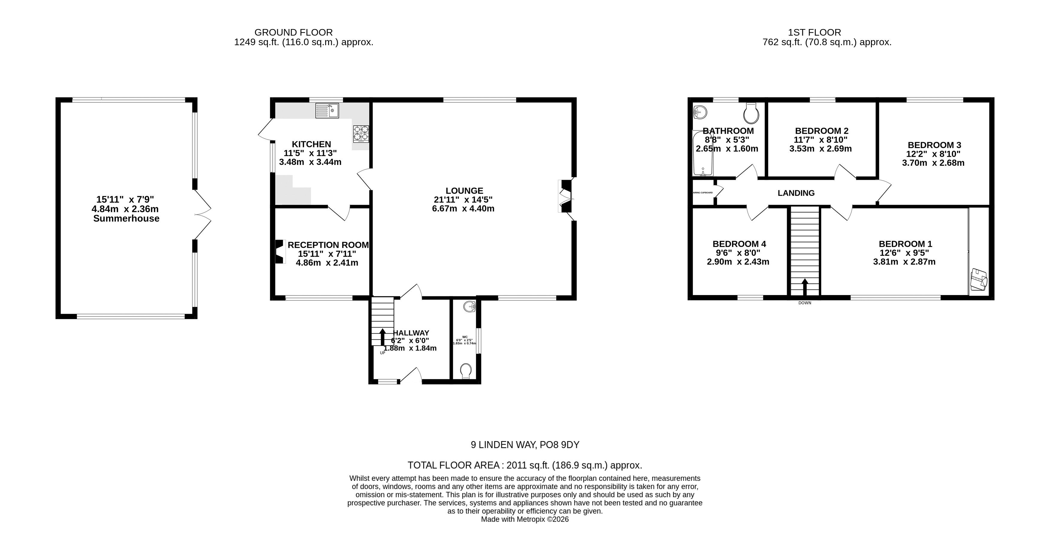 Linden Way, Horndean floorplan