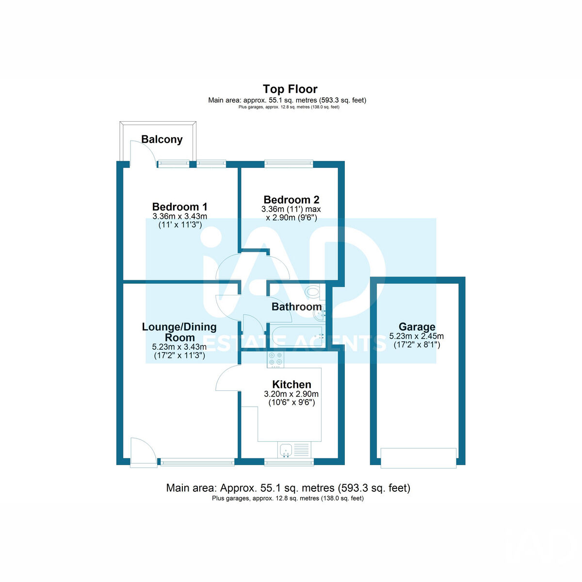 Flat Flat 28, Albany Court, Brunswick Road, Coventry floorplan