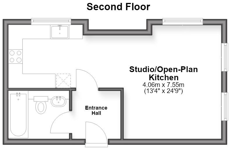 Flat 4, 51b, Ship Street, Brighton floorplan