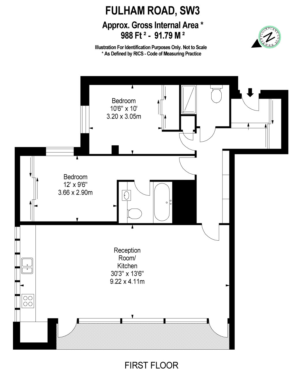 Fulham Road, South Kensington floorplan