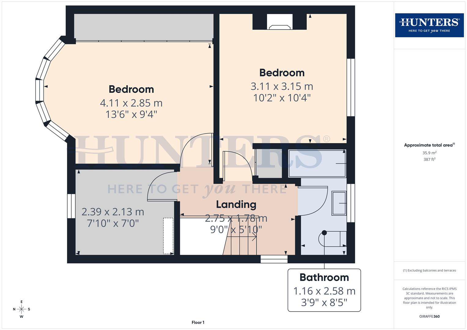 54, Snows Green Road, Consett floorplan