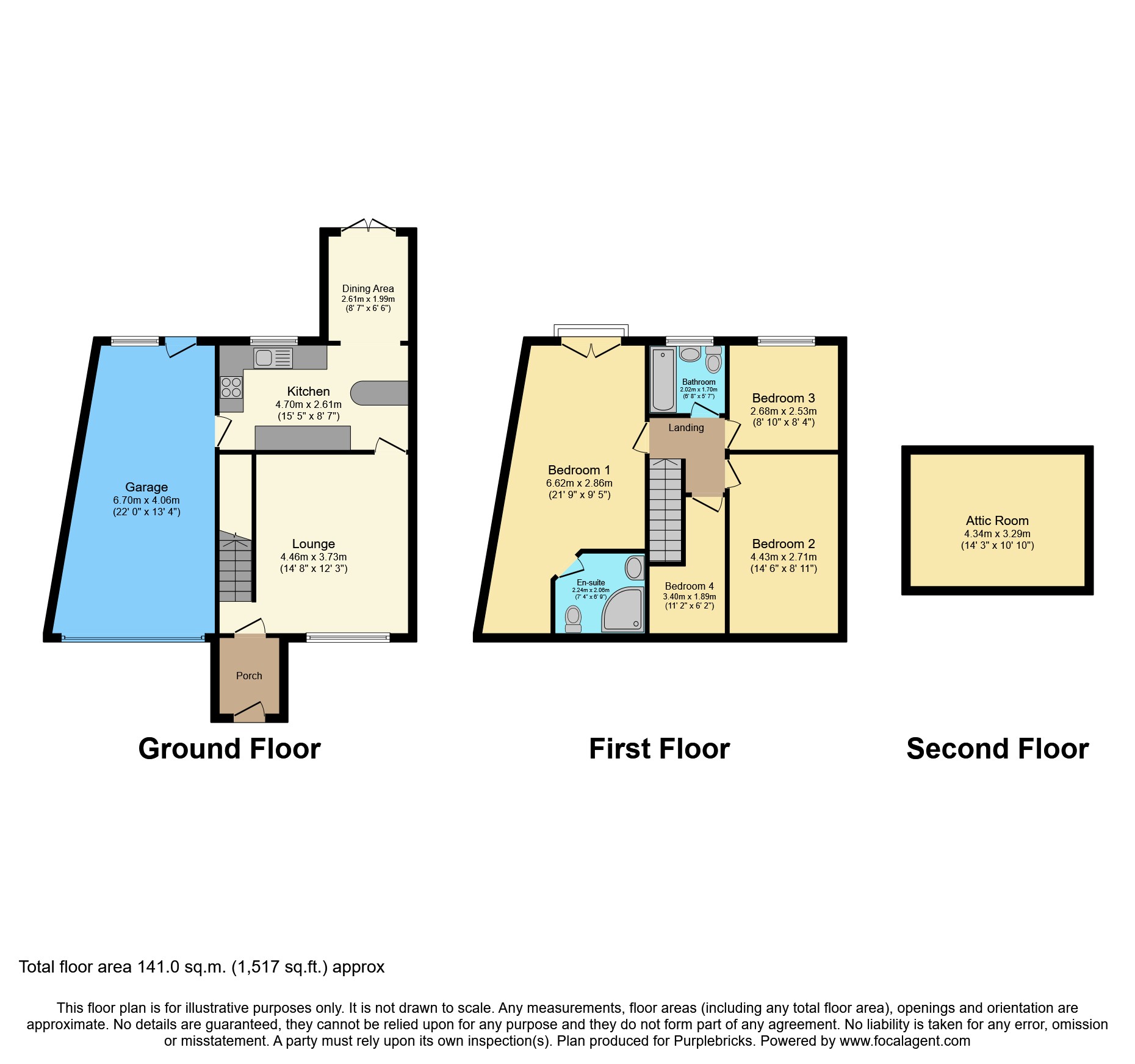 1, Crag Lane, Halifax floorplan