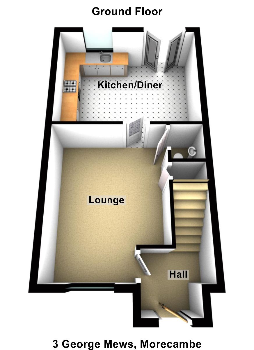 3 bed town house for sale in Mews, Torrisholme, Morecambe LA4
