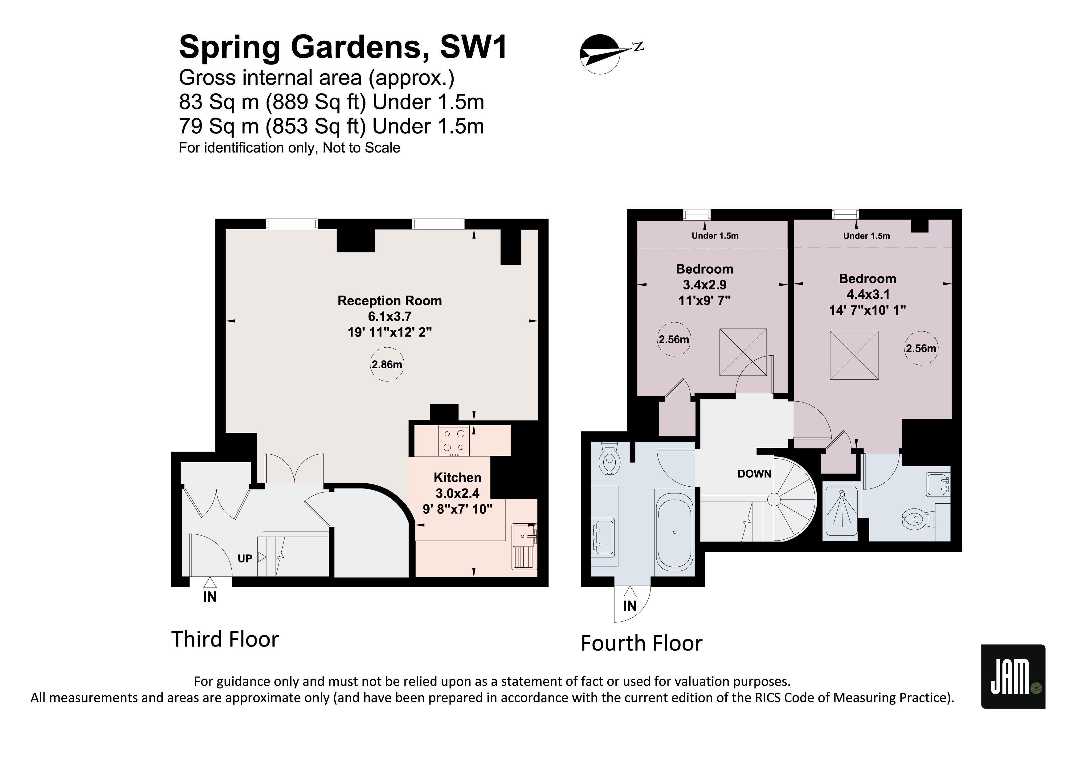 Flat J, 1-3,, Spring Gardens, London floorplan