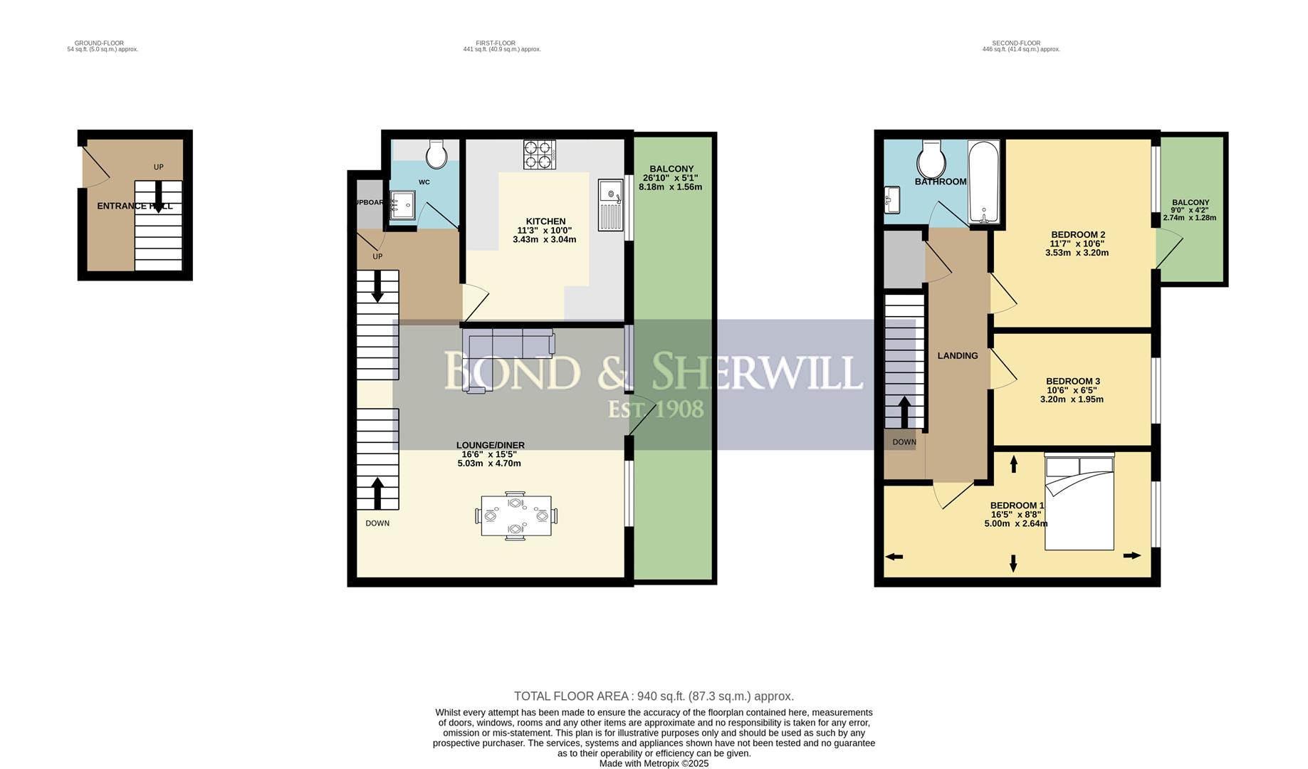 75, Olley Close, Wallington floorplan