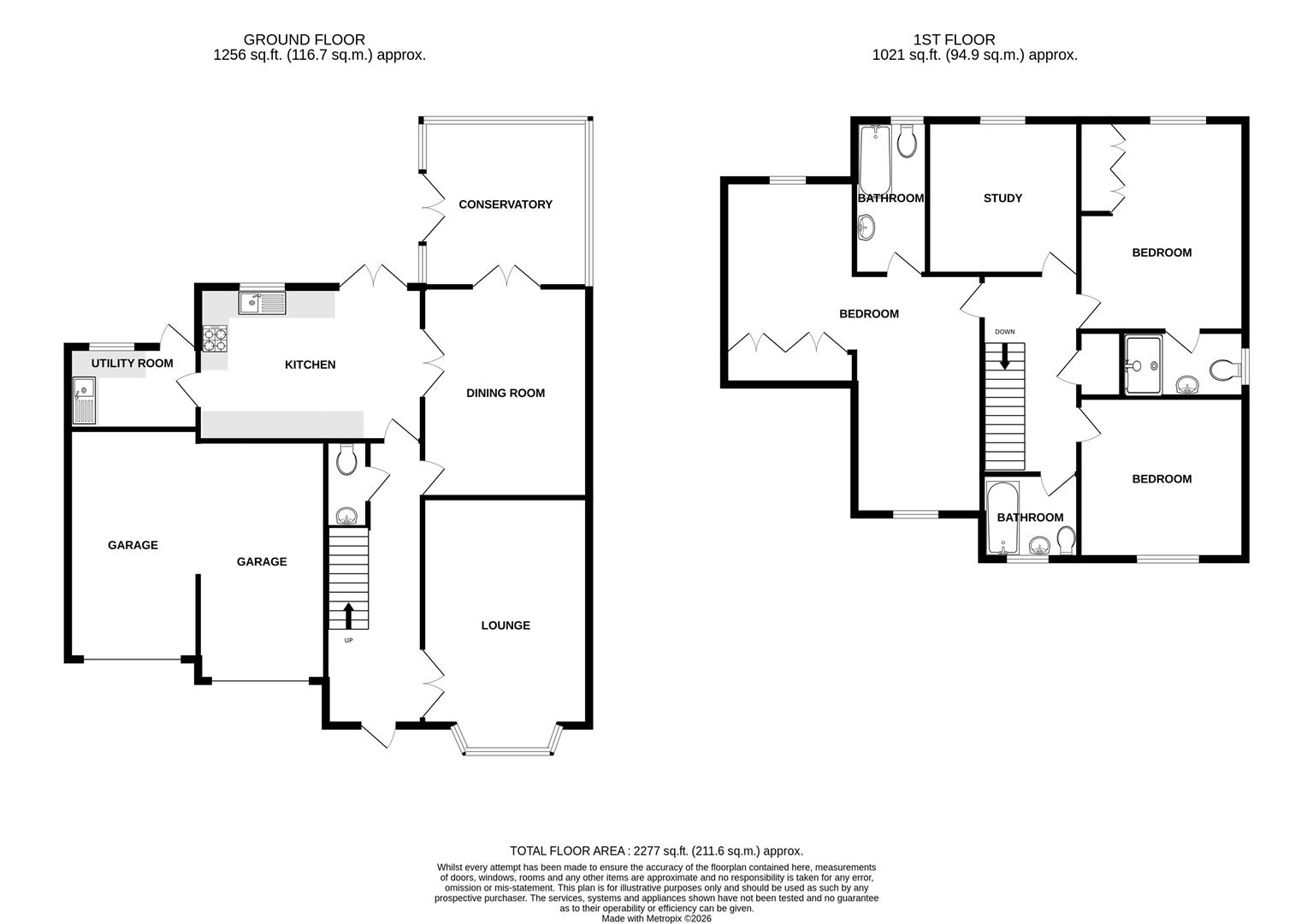5, Howland Close, Eastbourne floorplan