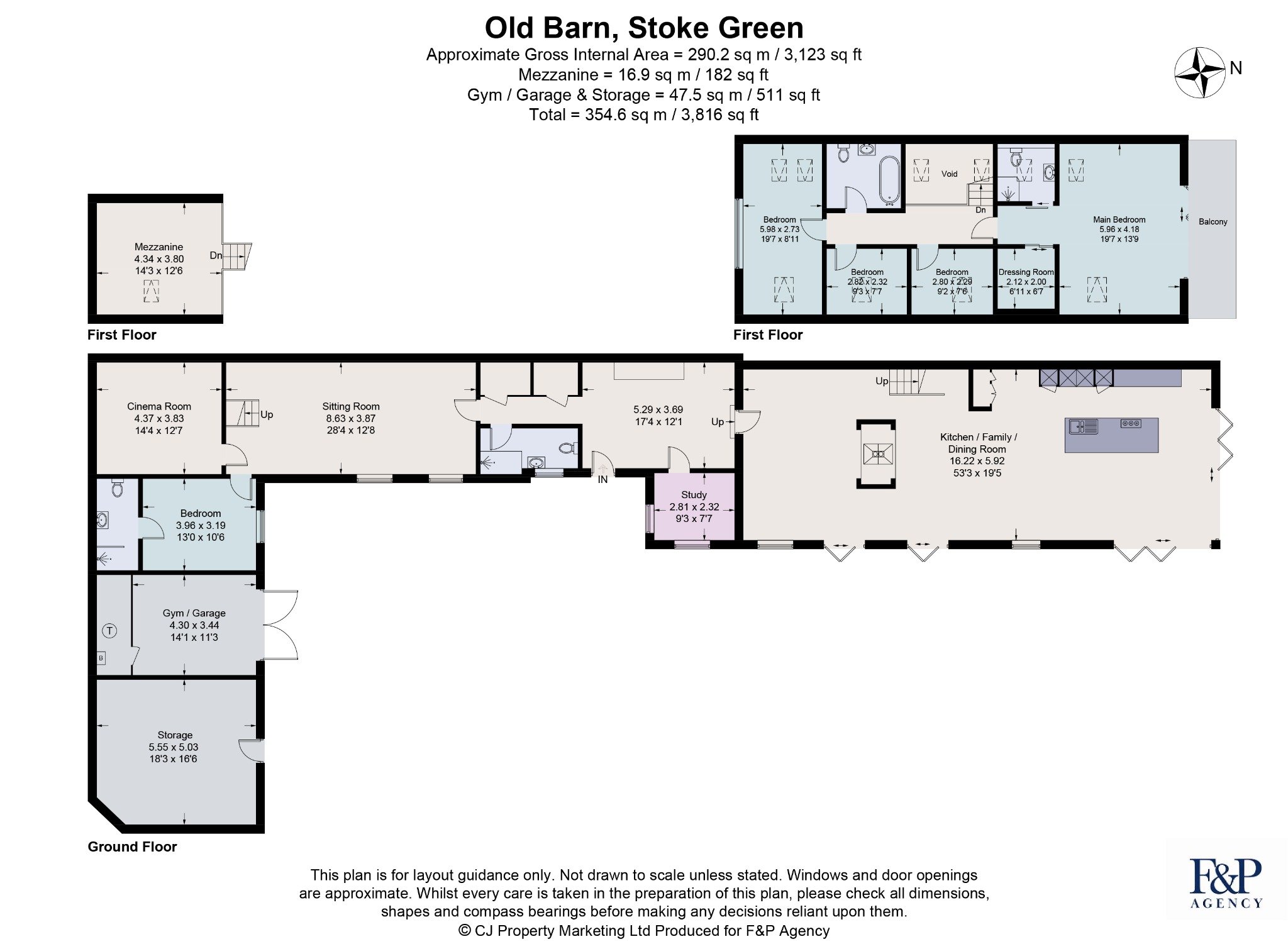 The Old Barn, Stoke Green, Buckinghamshire floorplan