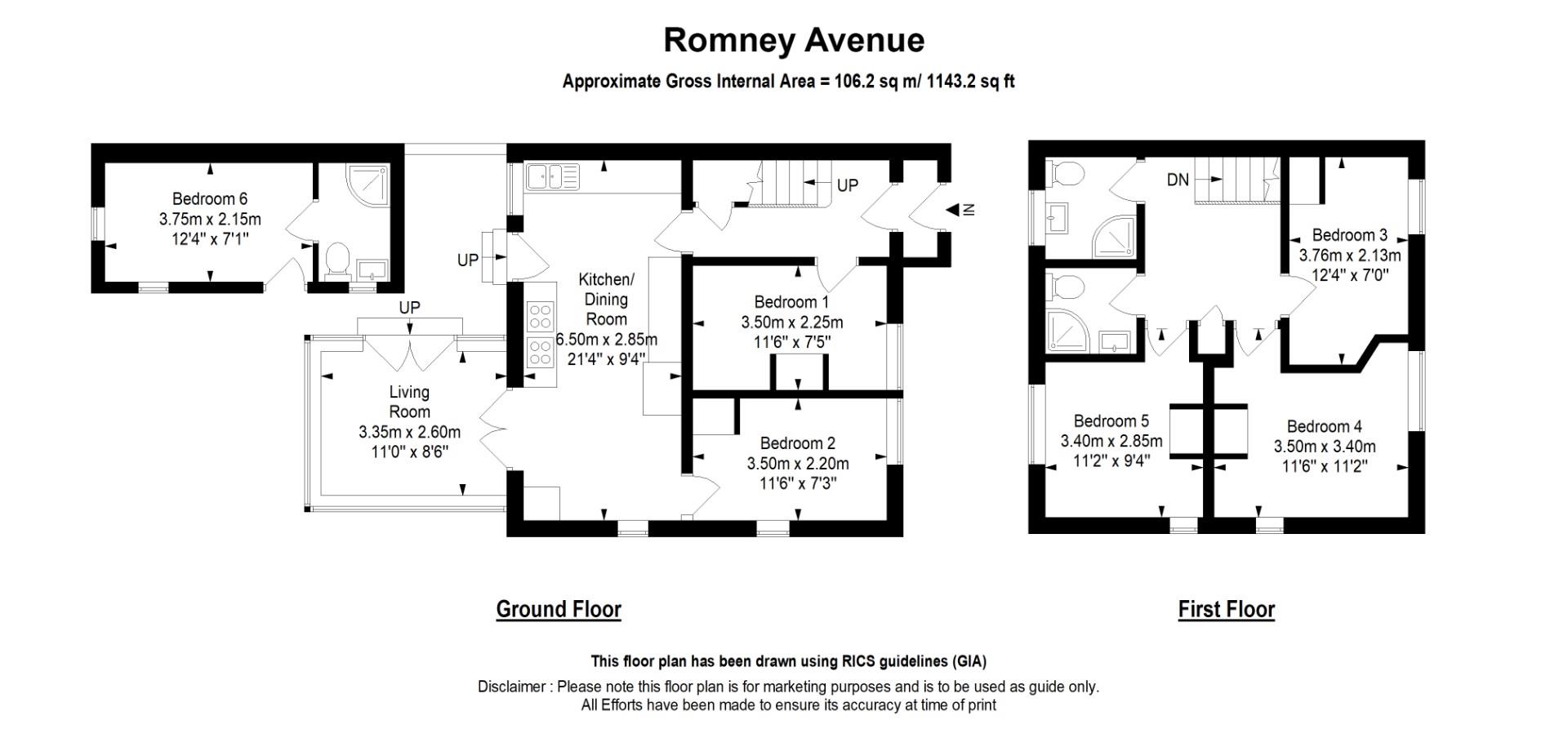 93 Romney Avneue, Bristol floorplan