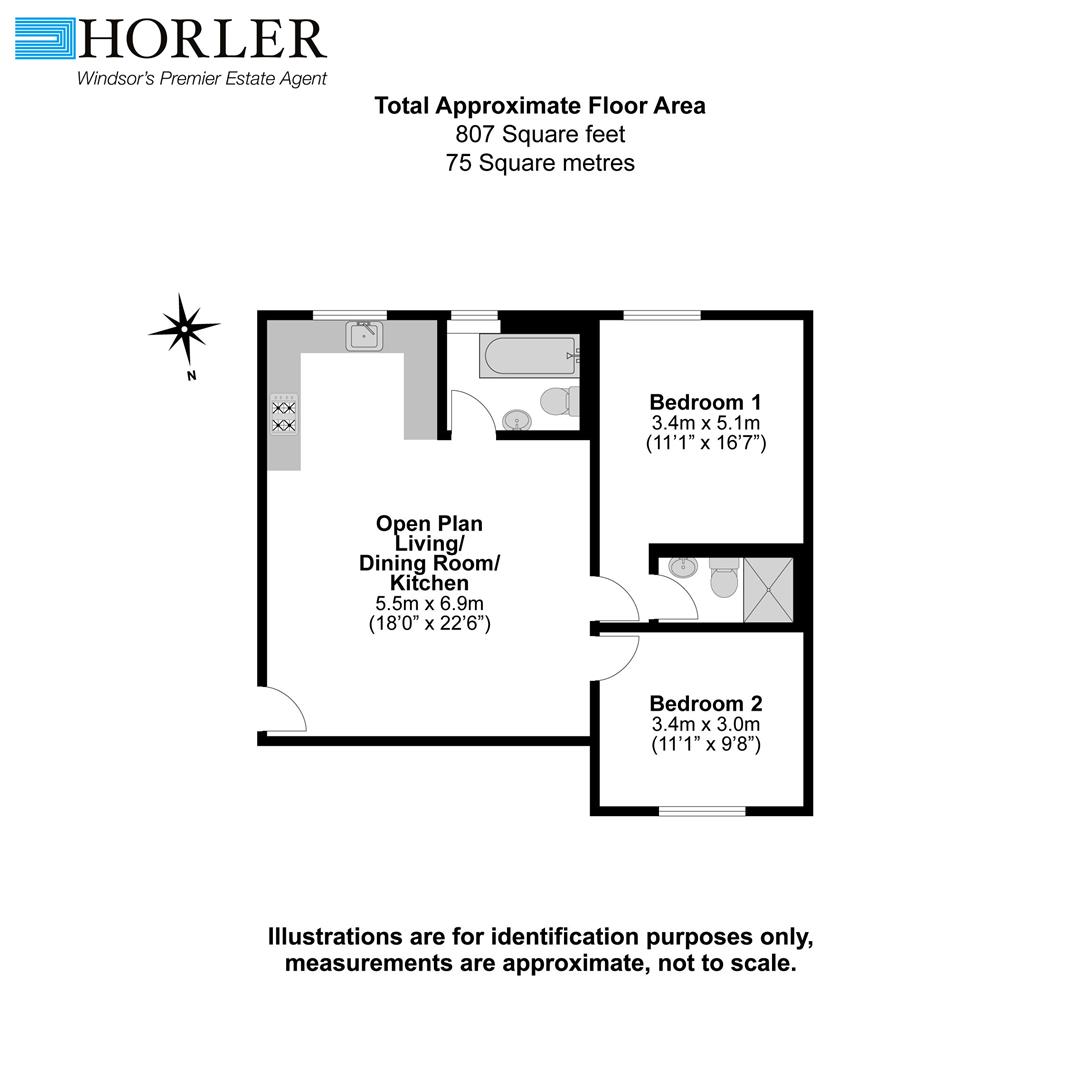 Clewer Hill Road, Windsor SL4, 2 bedroom flat for sale 59281645