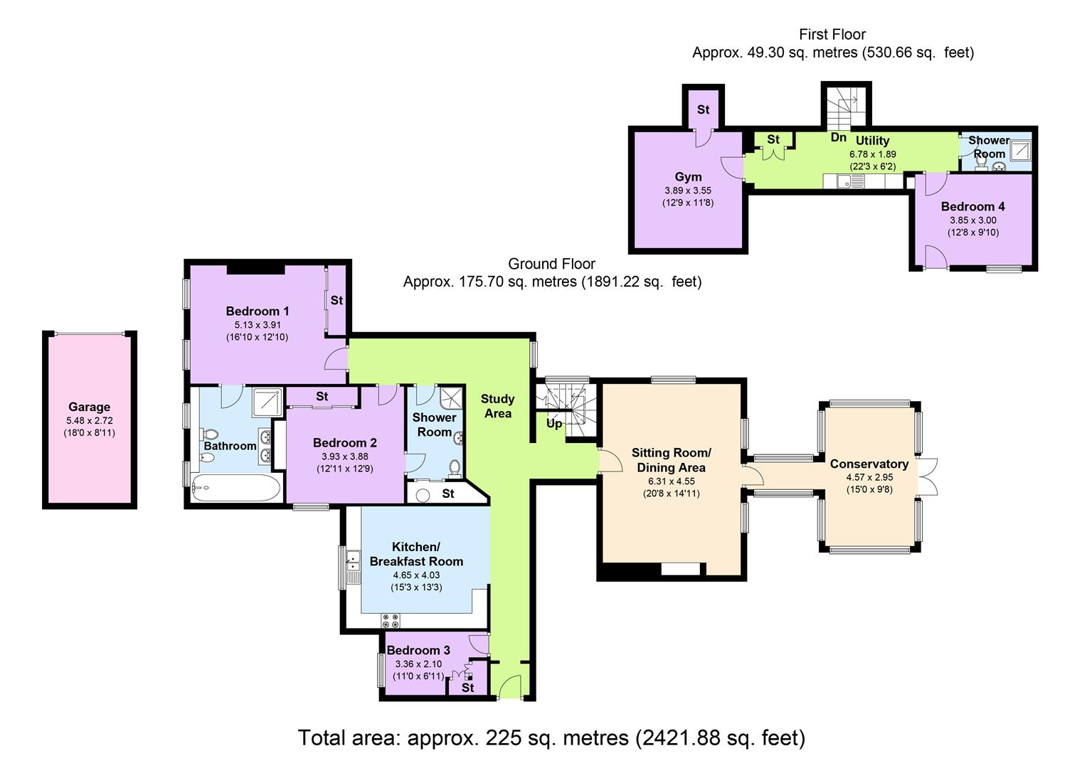 2 Ponsbourne Manor, Newgate Street Village, Hertford floorplan