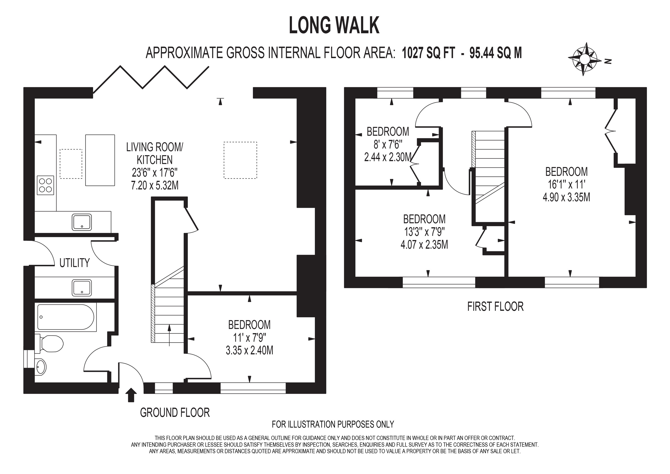 30, Long Walk, New Malden floorplan