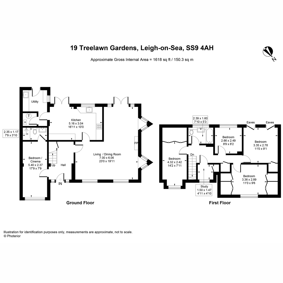 19, Treelawn Gardens, Leigh-on-sea floorplan