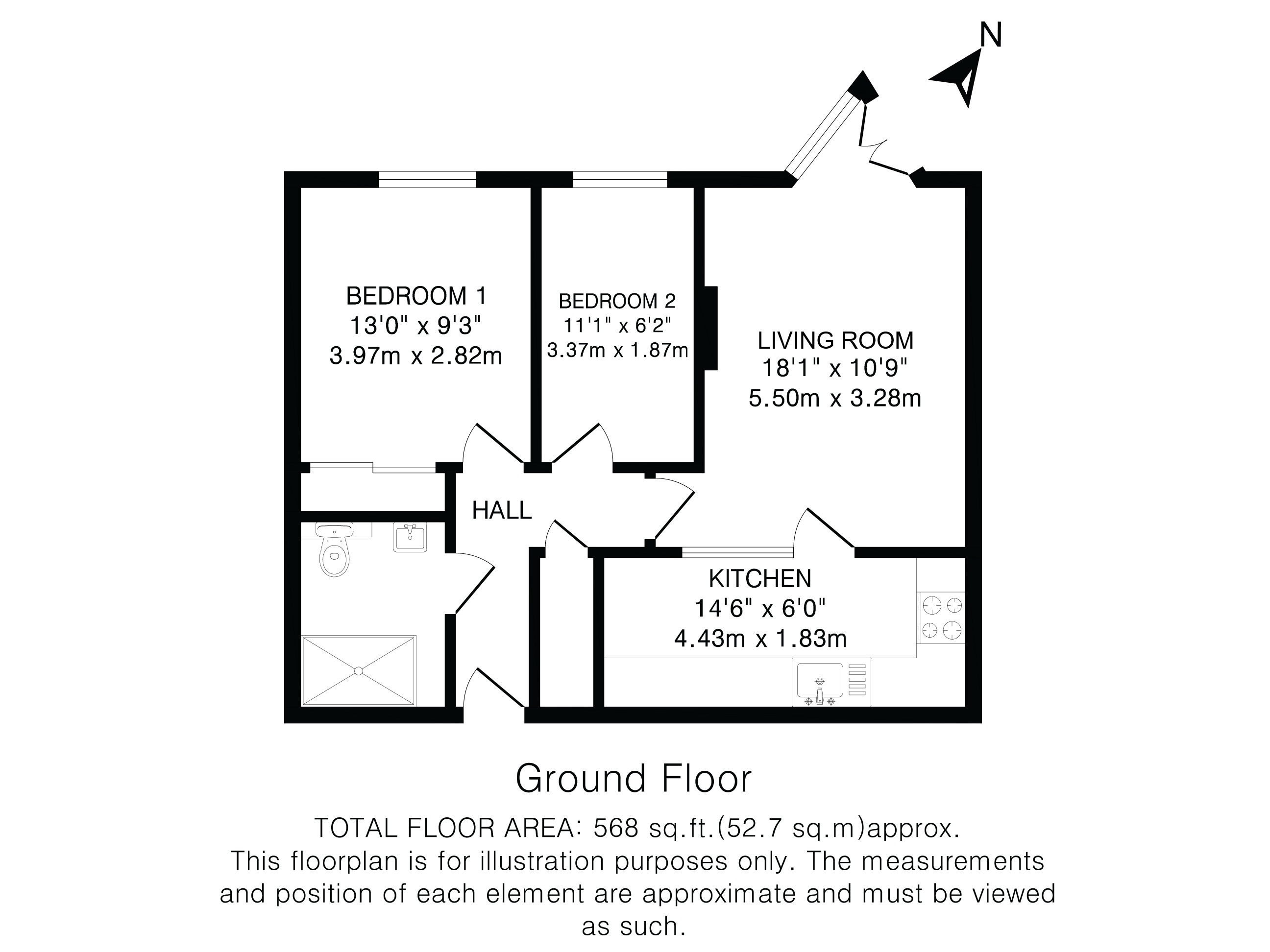 35, Roseacre Gardens, Welwyn Garden City floorplan