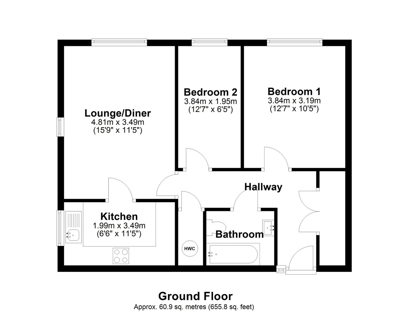 1, Spencer Way, Letchworth Garden City floorplan