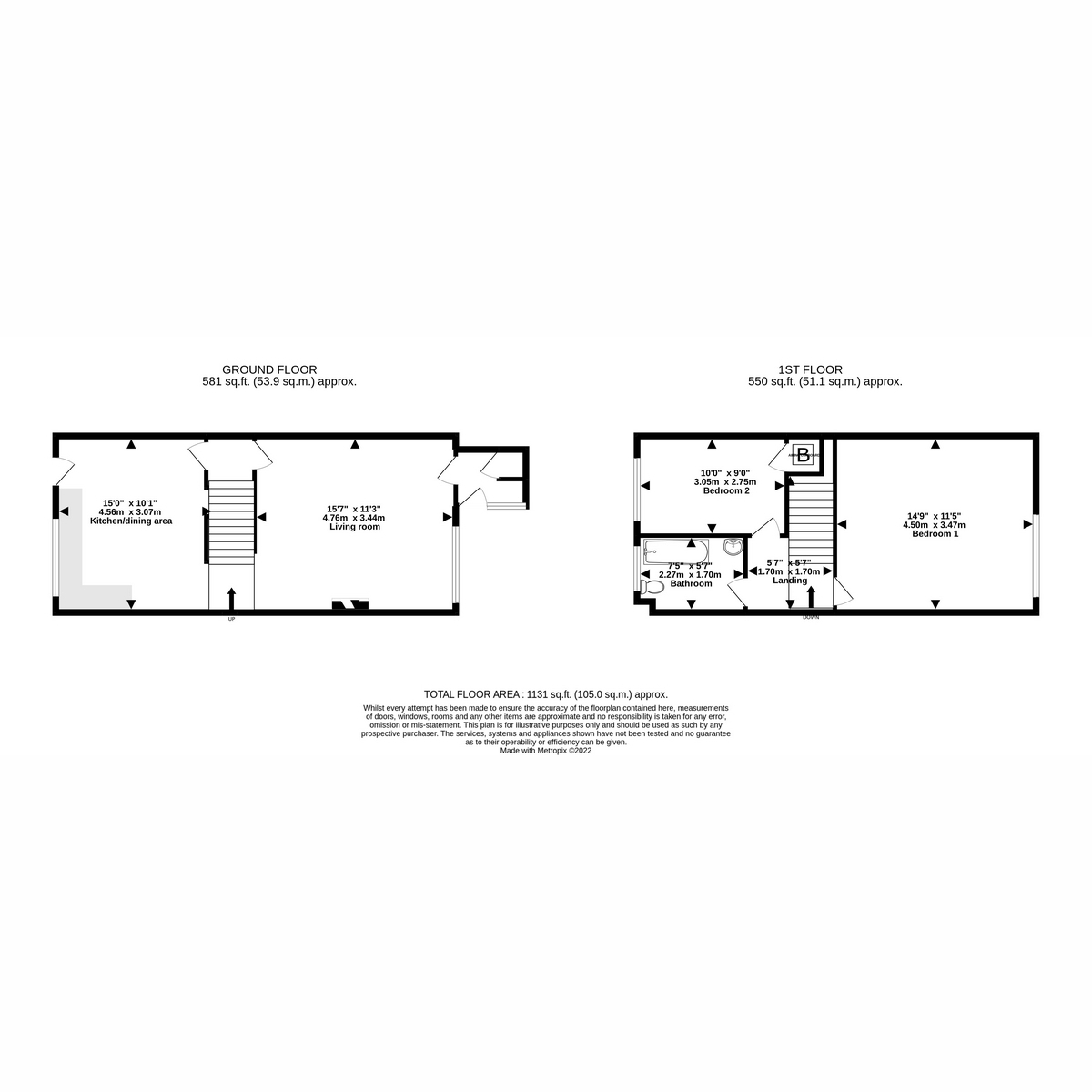 Quarella Crescent, Bridgend CF31, 2 bedroom terraced house for sale