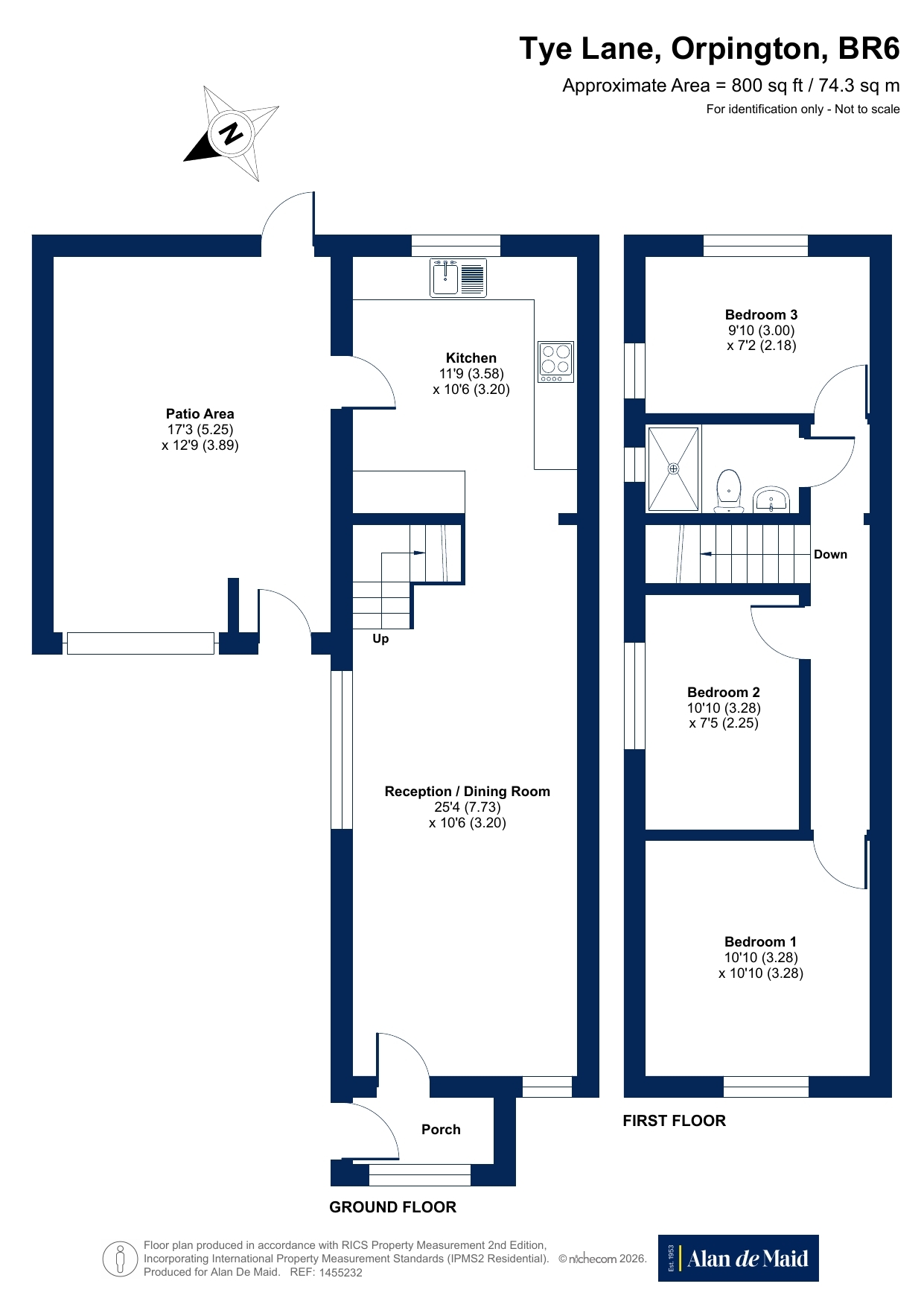 1, Tye Lane, Farnborough Village floorplan
