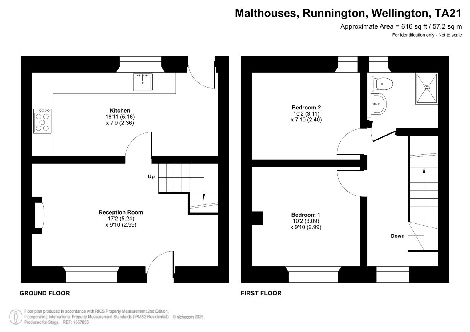 1A, Malthouses, Wellington floorplan