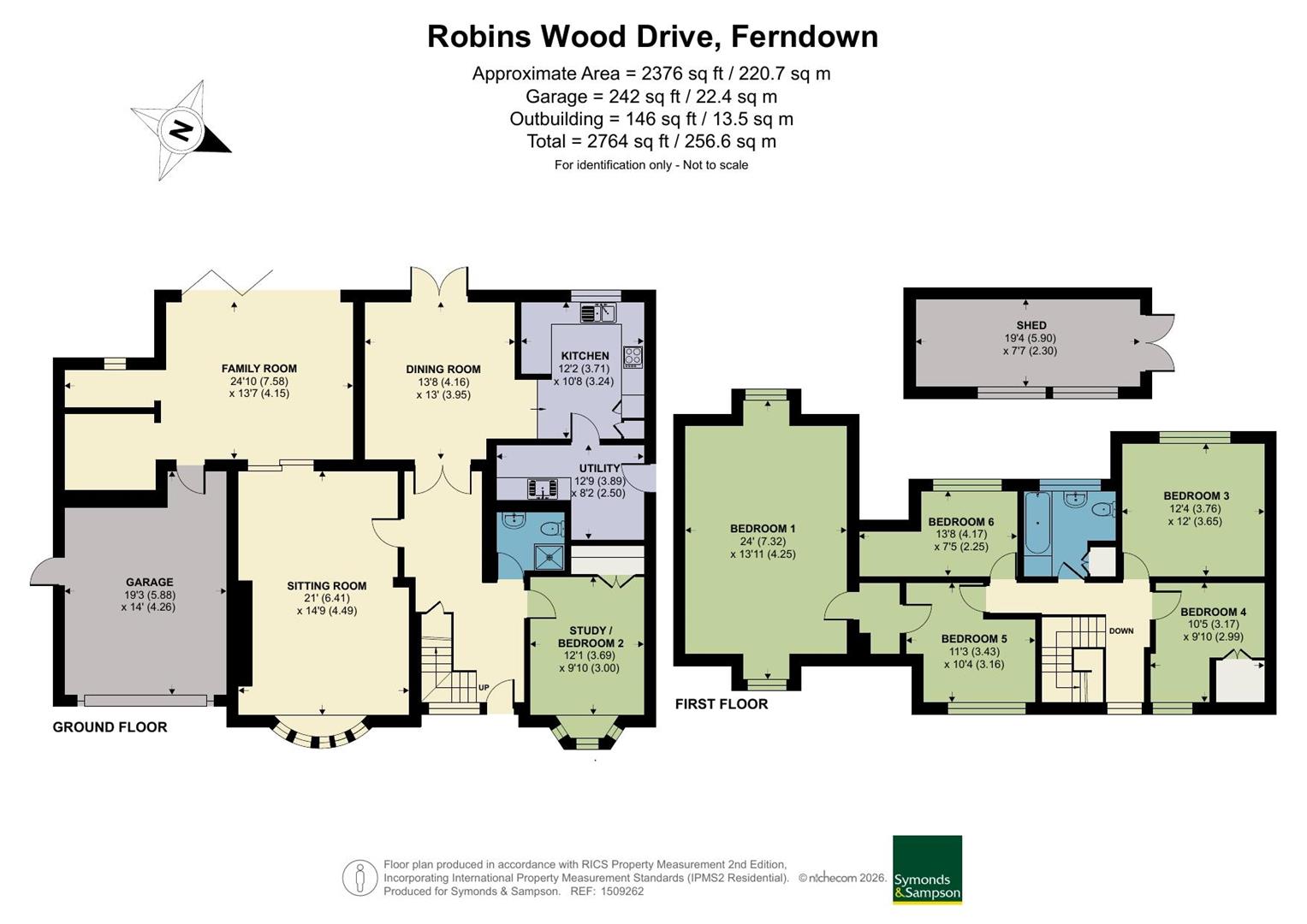 5, Robins Wood Drive, Ferndown floorplan