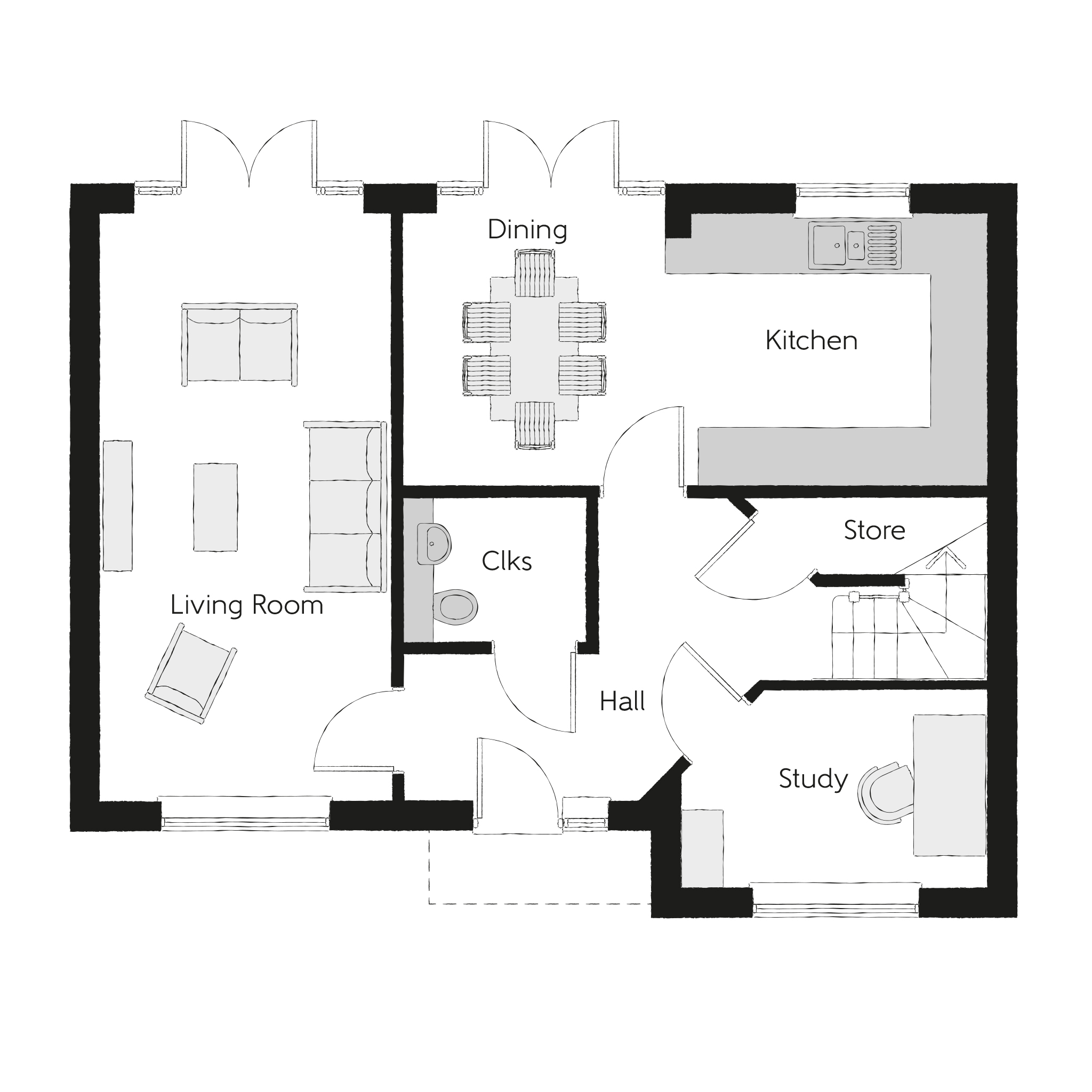 19, Cedar Close, Bacton floorplan