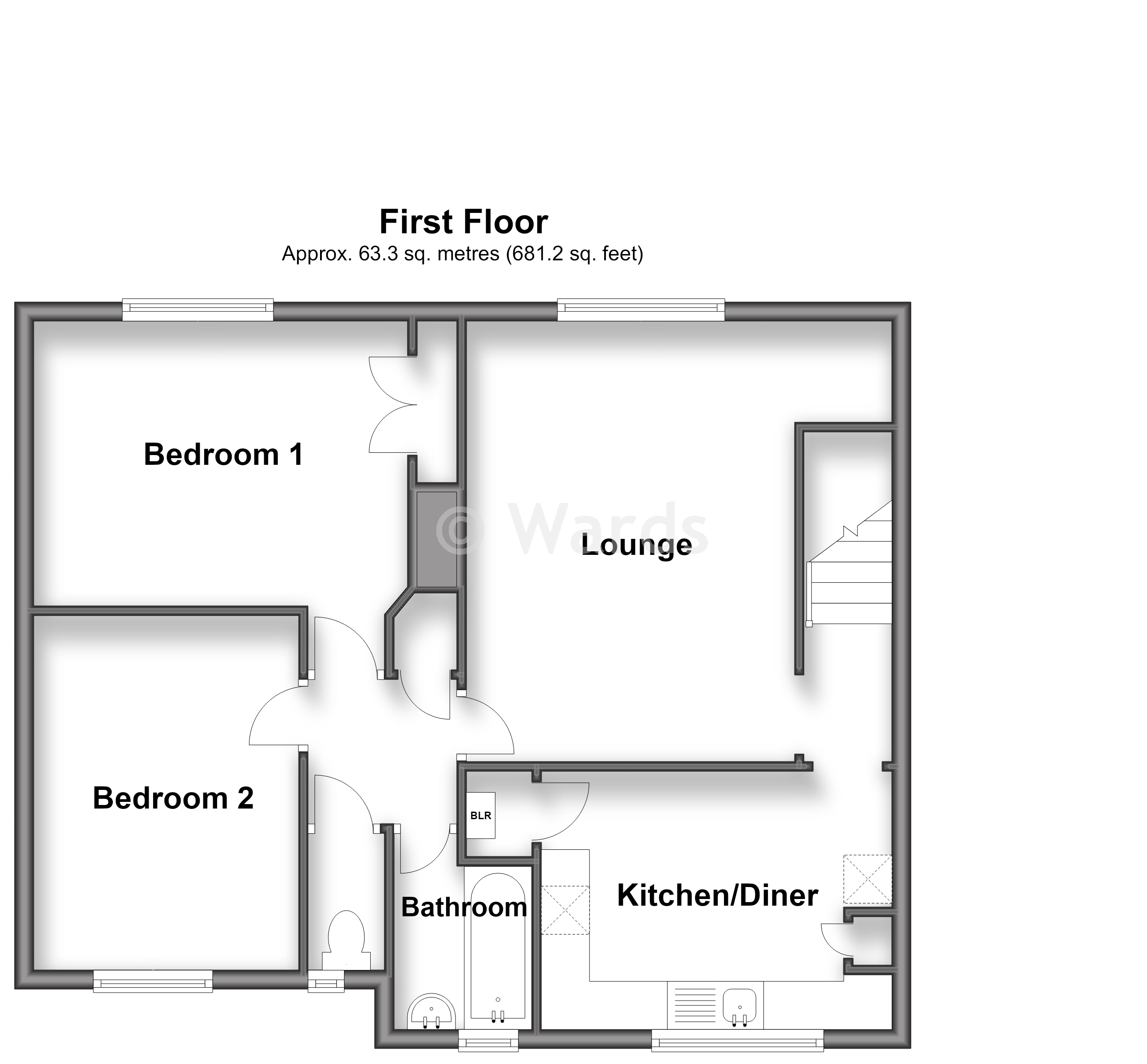 Court Flats, Staple Road, Canterbury floorplan