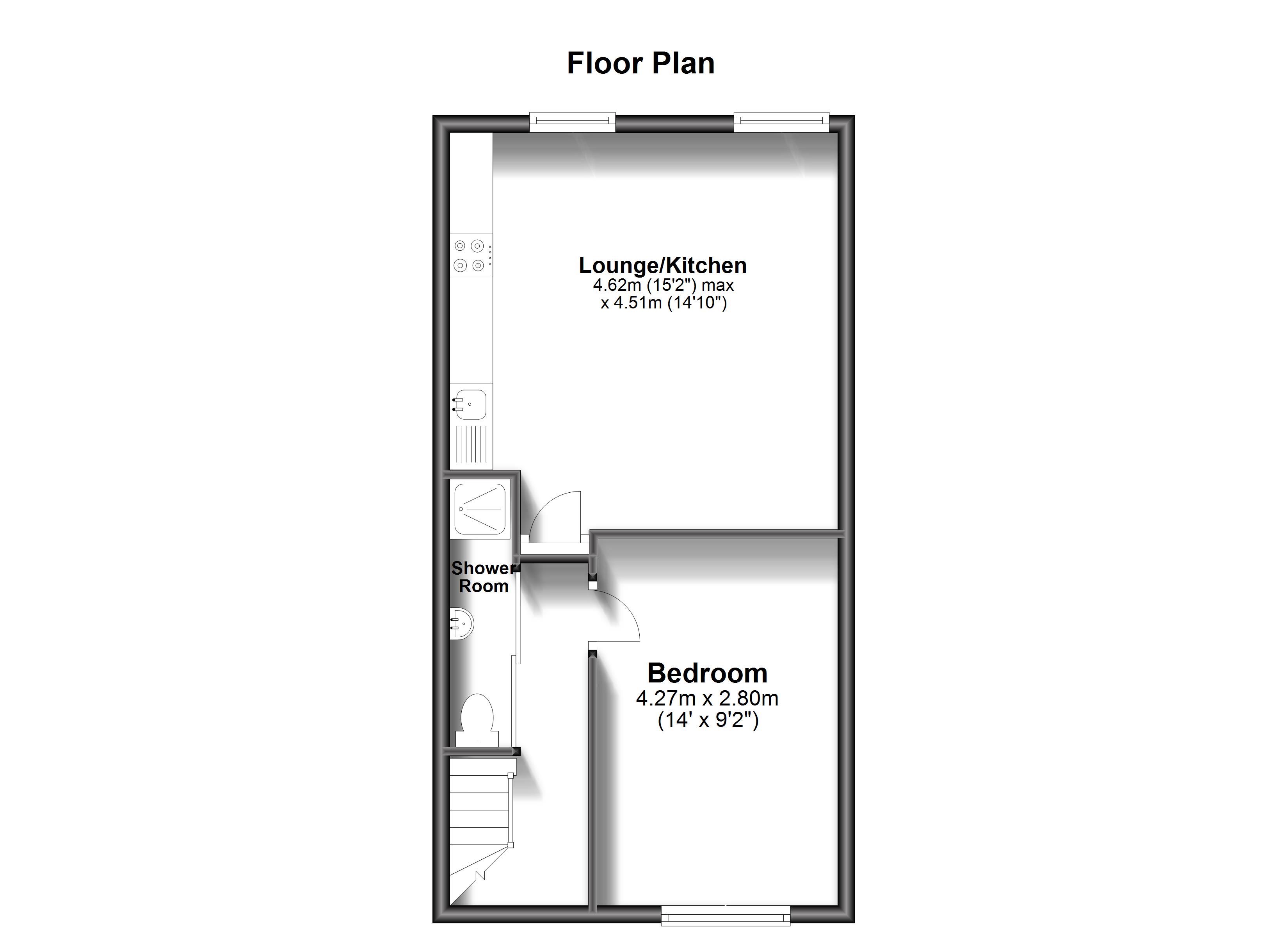 Flat 3, 7, Victoria Road, Margate floorplan