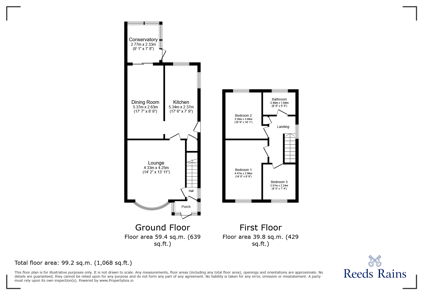 71, Yarrow Road, Lincolnshire floorplan