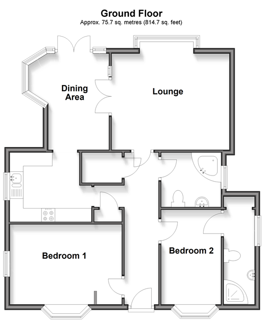 Drift Lane, Selsey floorplan