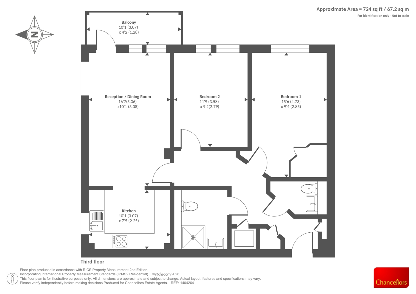 Flat 52 Augustus House,, Station Parade, Virginia Water floorplan