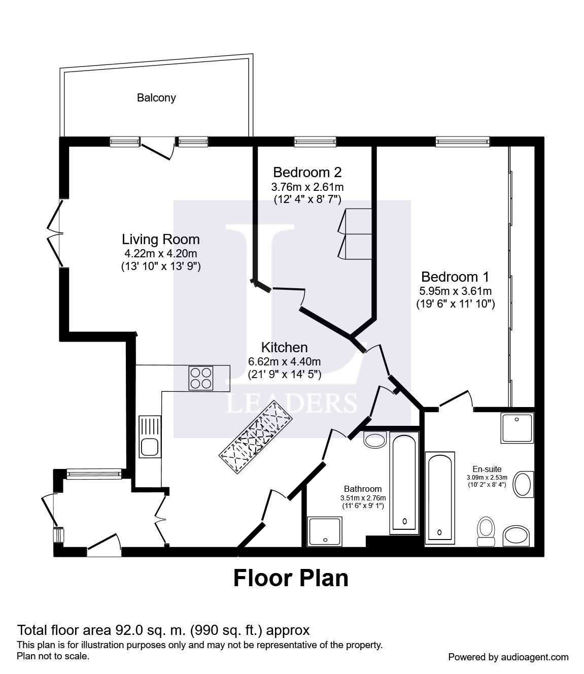 2 Bedrooms Flat to rent in The Quays, Salford M50