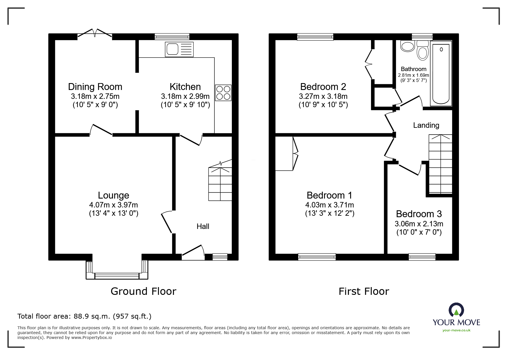 35, Franklin Road, Warwickshire floorplan
