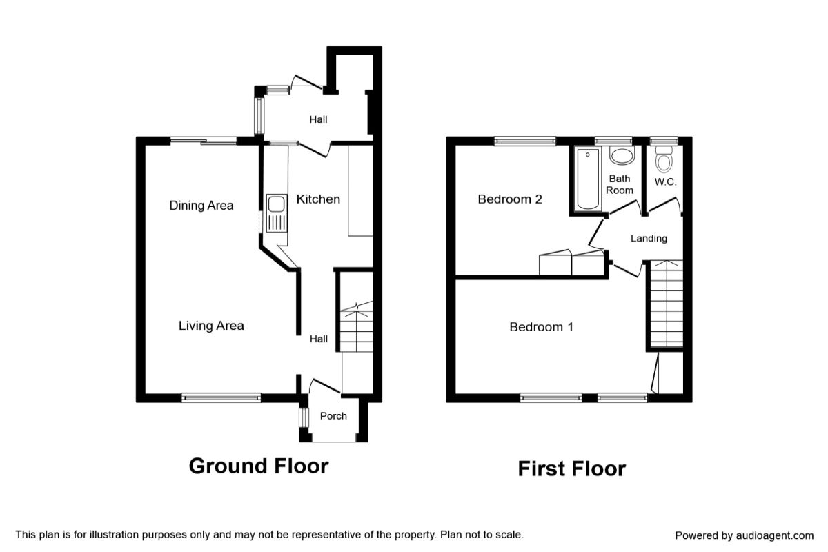 2 Bedrooms Terraced house to rent in Tamerton Road, Bartley Green, Birmingham B32