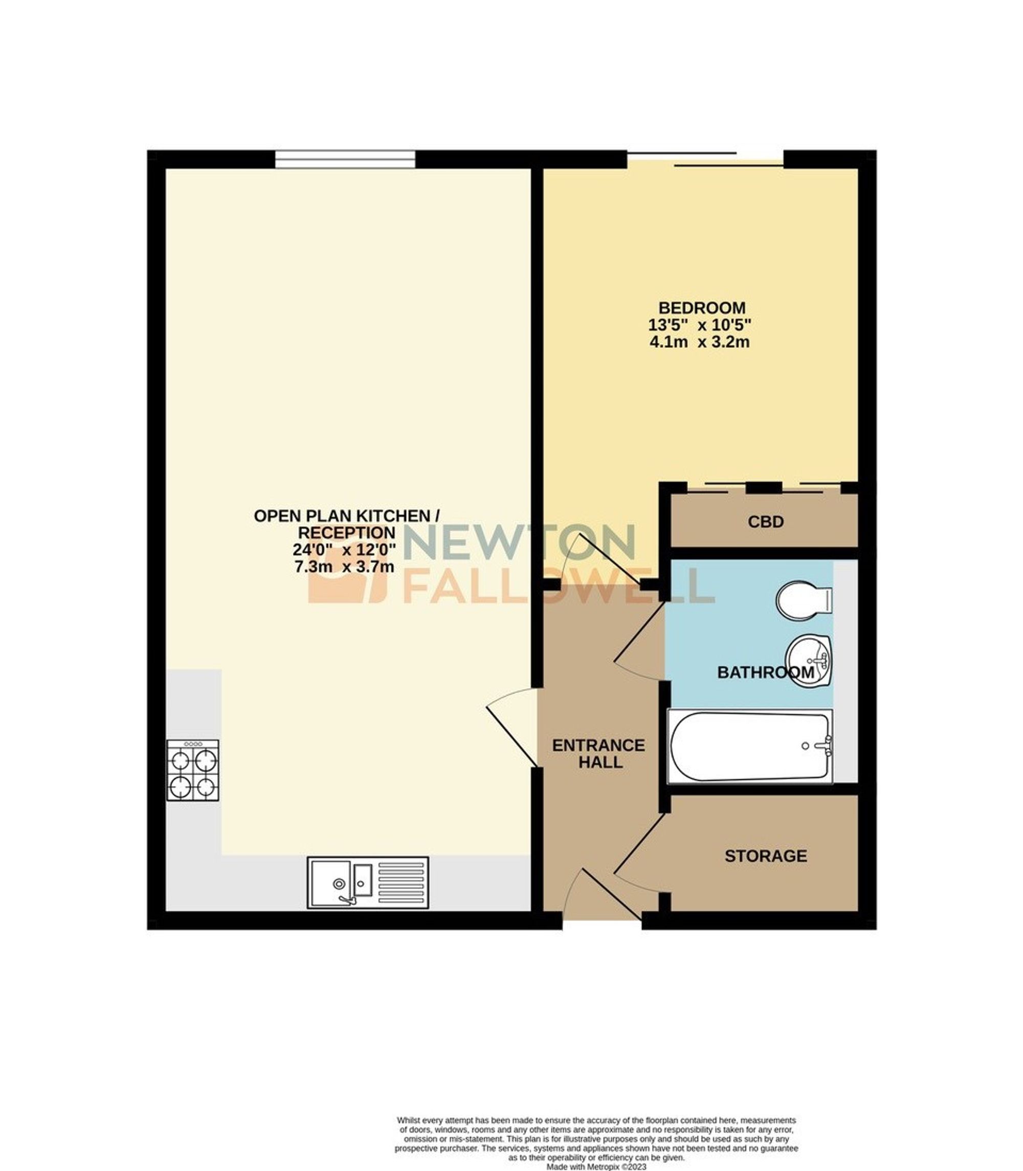 Apt 96, Alexandra House, Leicester floorplan