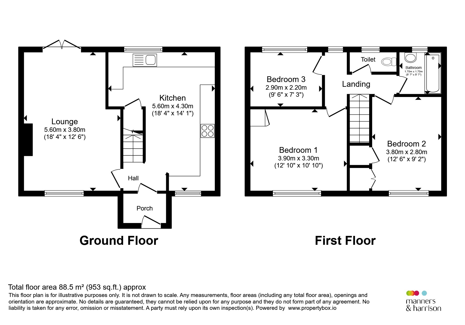 215, Catcote Road, Hartlepool floorplan