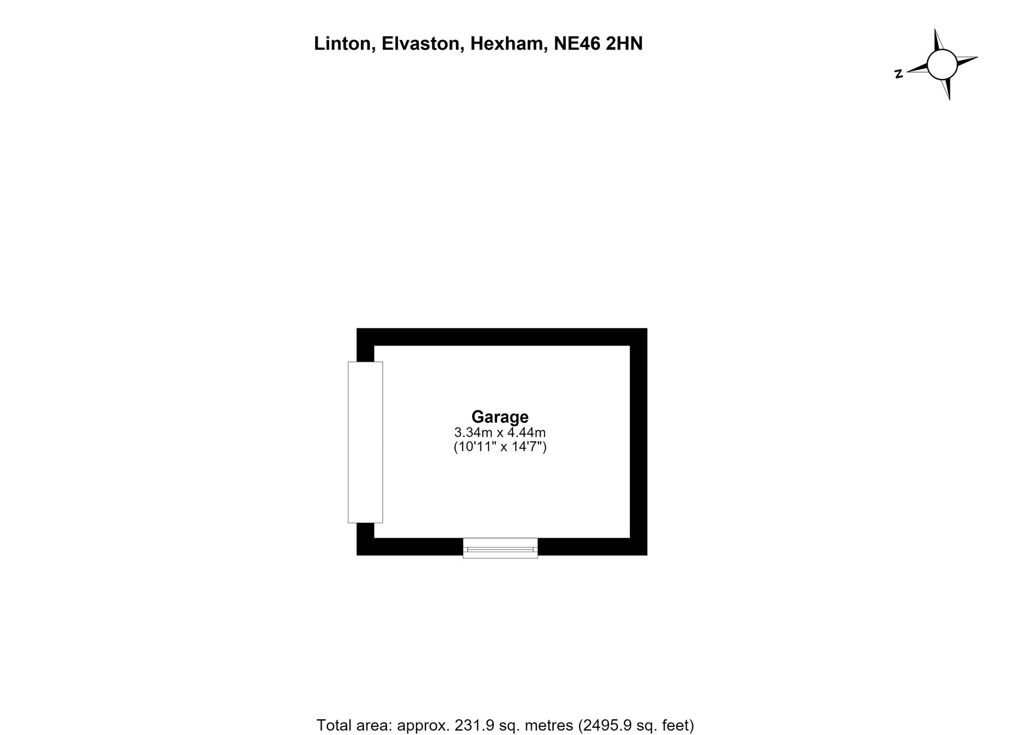 Linton Elvaston Road, Hexham floorplan