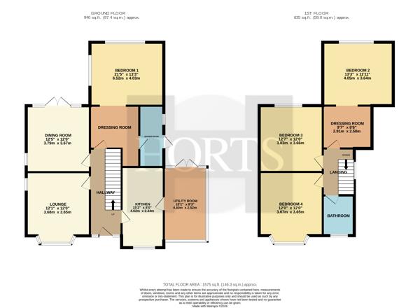 21, Queensway, Wellingborough floorplan