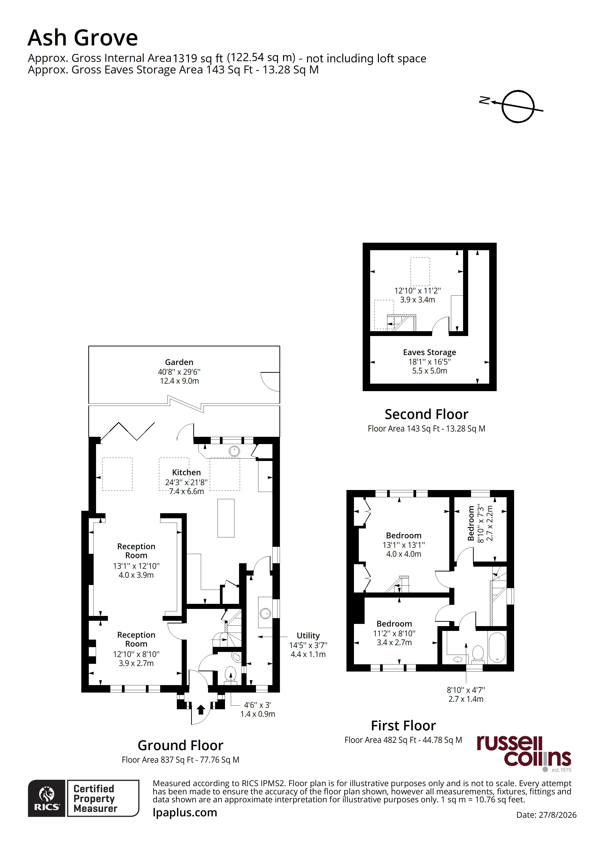 10, Ash Grove, London floorplan