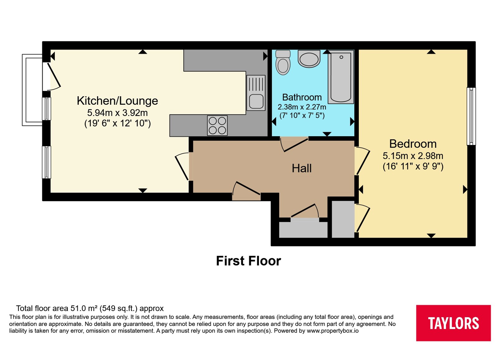 Flat 4, Beechwood House,, Beechwood Road, Bristol floorplan