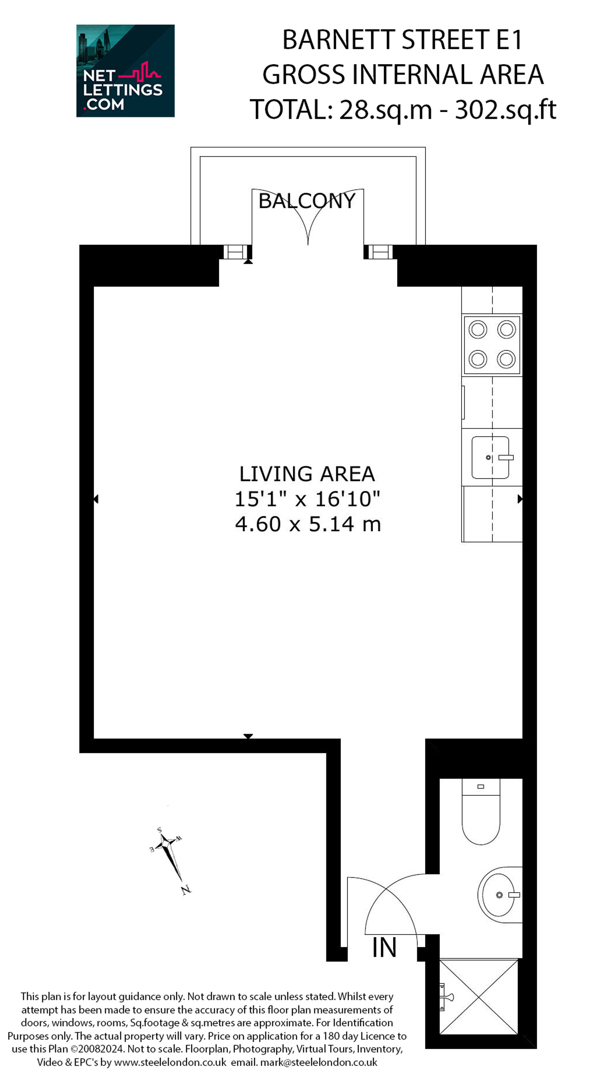 Flat 3A 7 Barnett Street, London, London floorplan