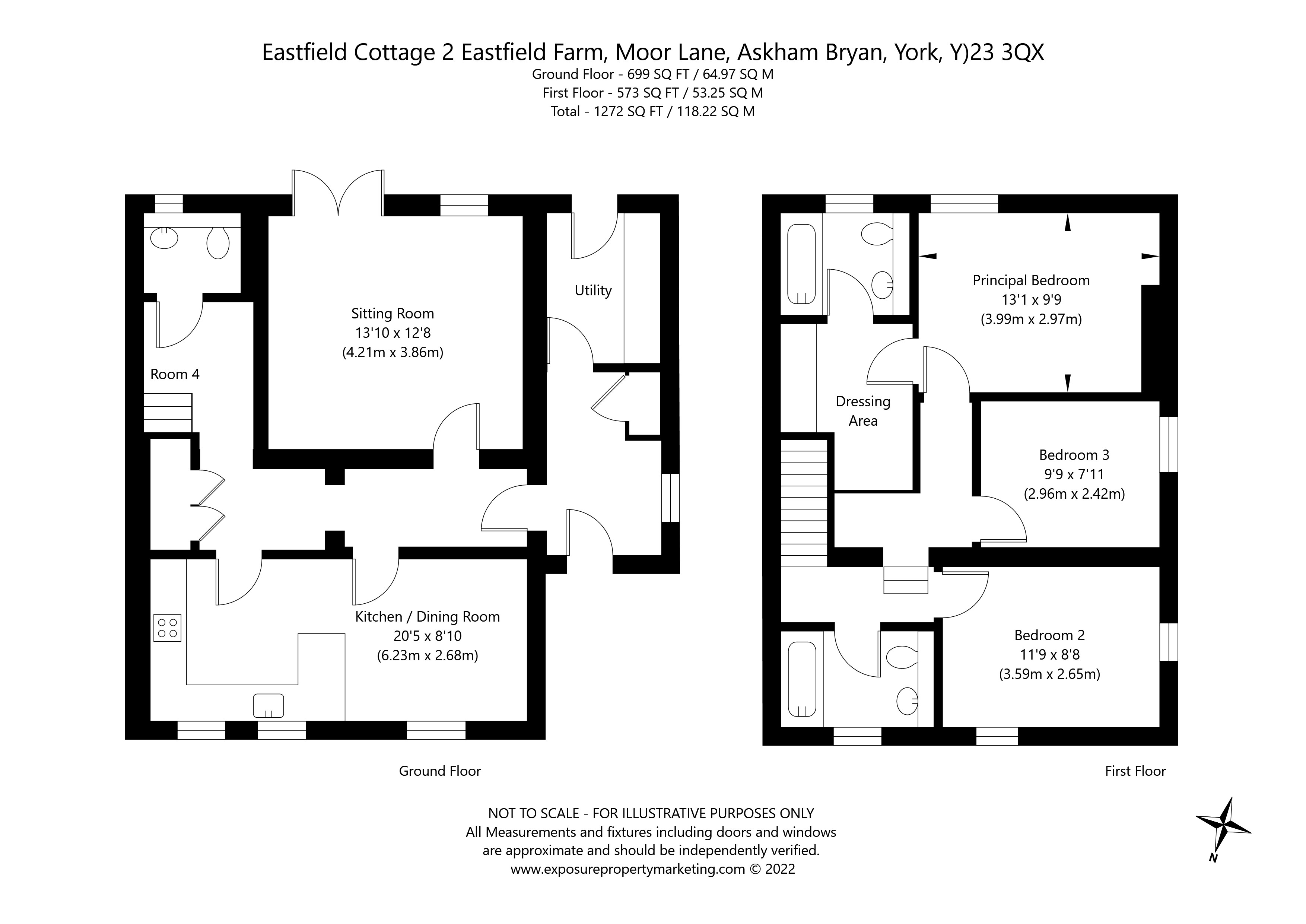 Eastfield Farm, Moor Lane, Askham Bryan, York YO23, 3 bedroom semi