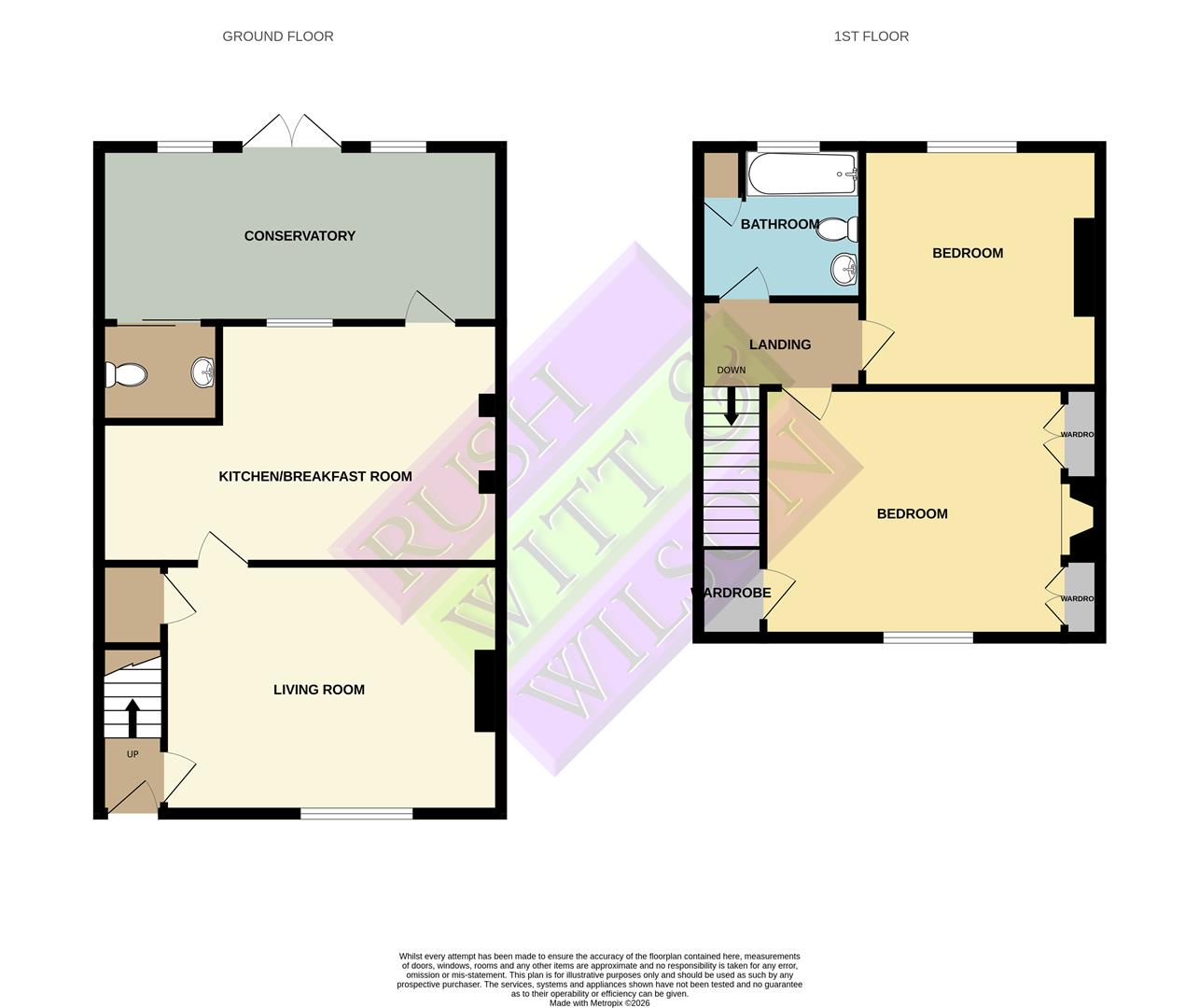2, Oak Cottages, Brede floorplan
