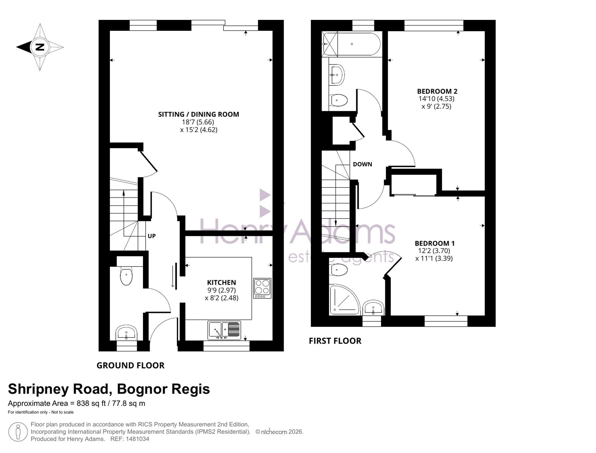 2 Orchard Place Shripney Road, Bognor Regis floorplan