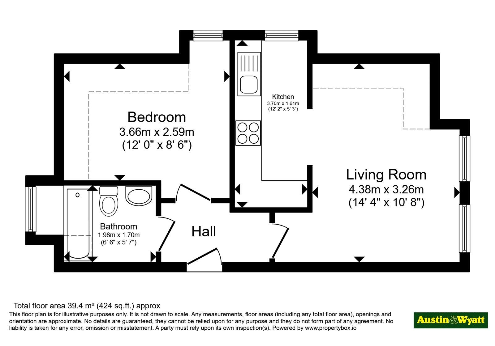 Flat 15, Deanfields Court 94A,, Dean Road, Hampshire floorplan