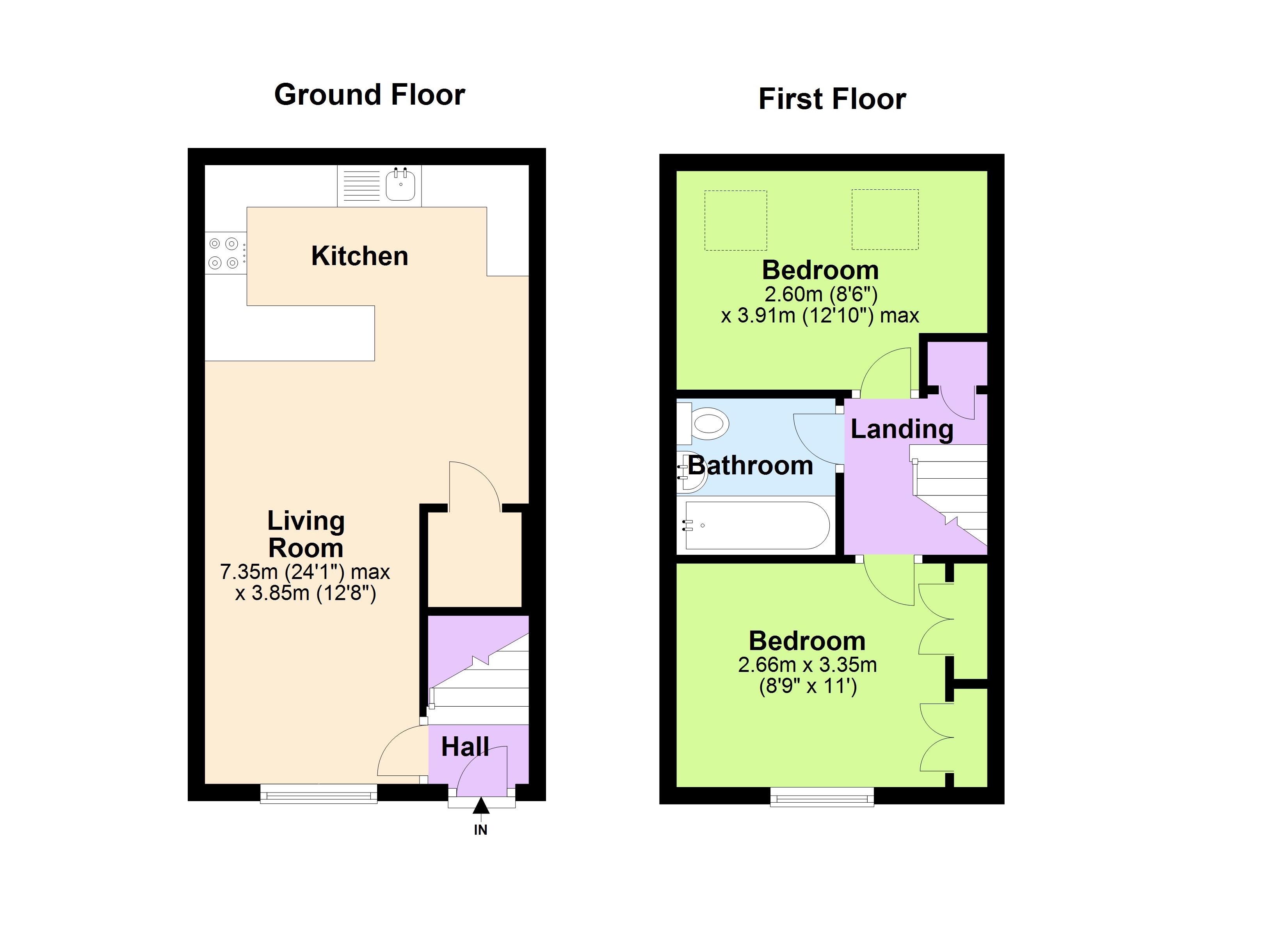 2 Bedrooms End terrace house to rent in Middle Street, Brighton BN1