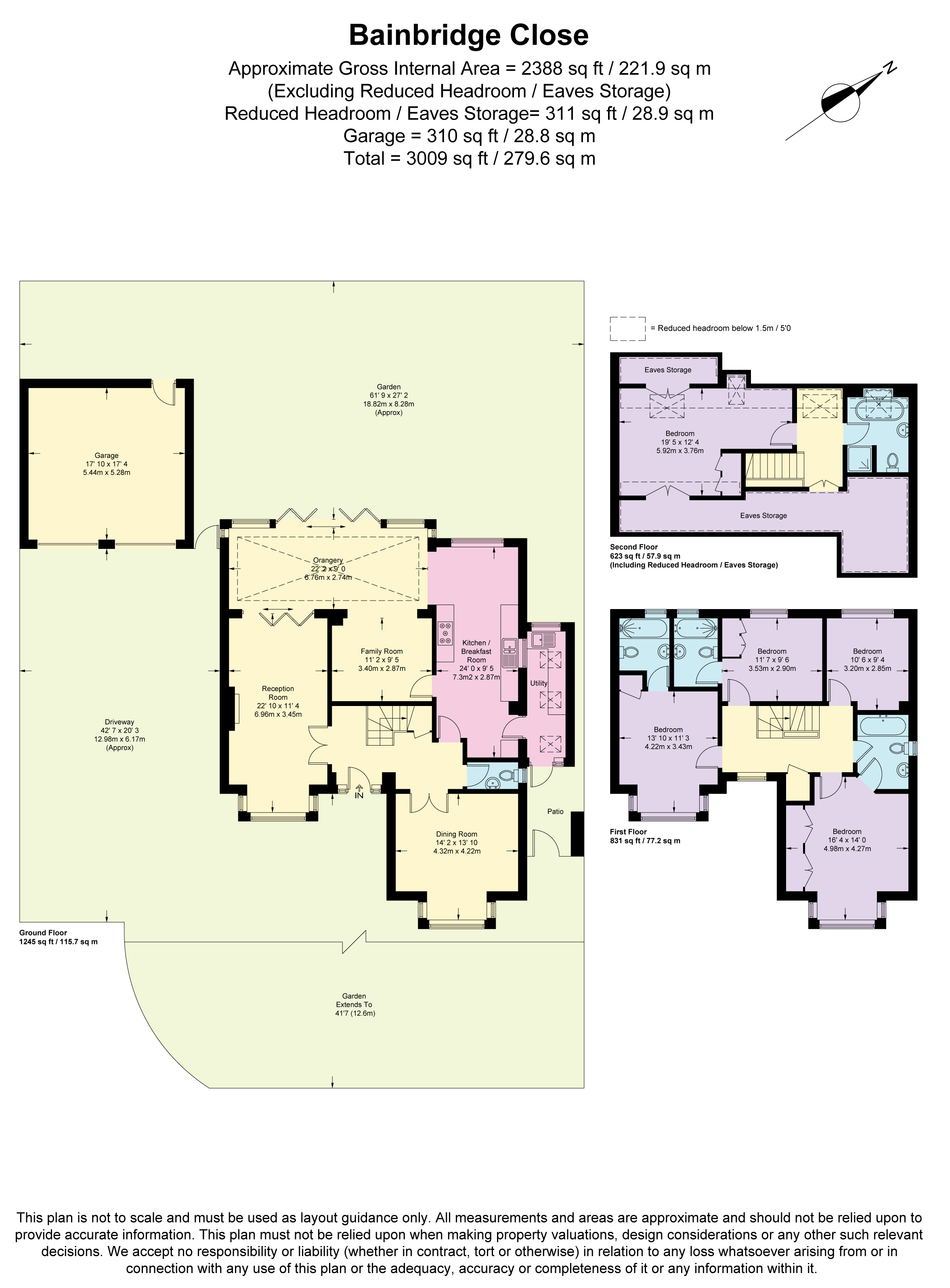 11, Bainbridge Close, Richmond floorplan