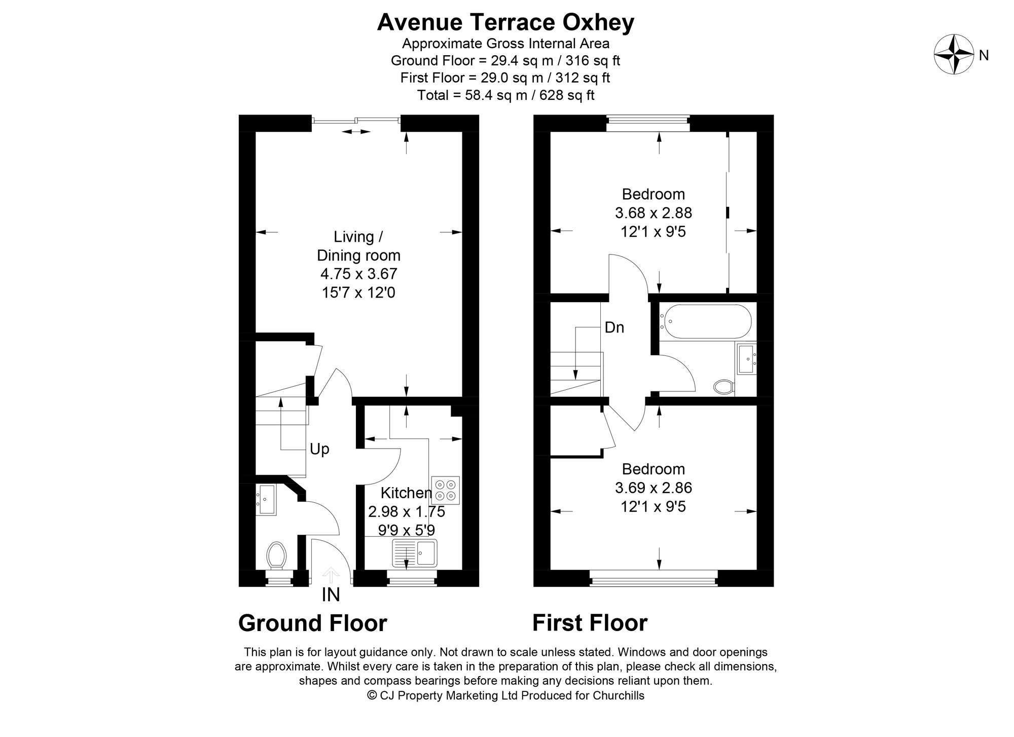 27 Avenue Terrace, Watford floorplan