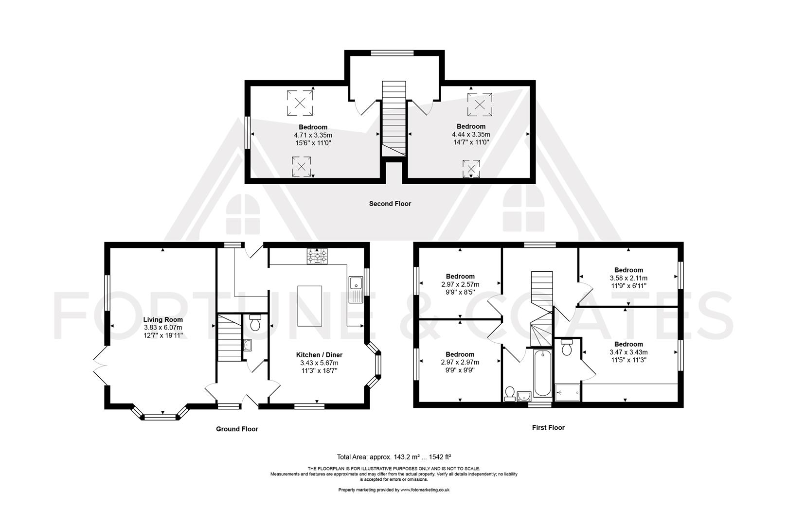 106, Chelsea Gardens, Harlow floorplan