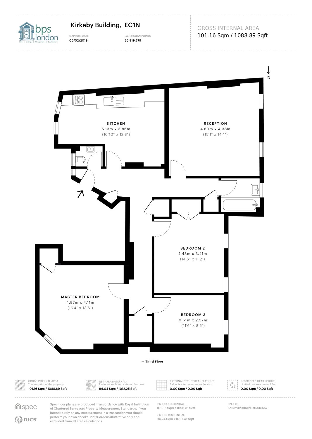3 Bedrooms Flat for sale in Kirkeby Building, Bourne Estate, London EC1N