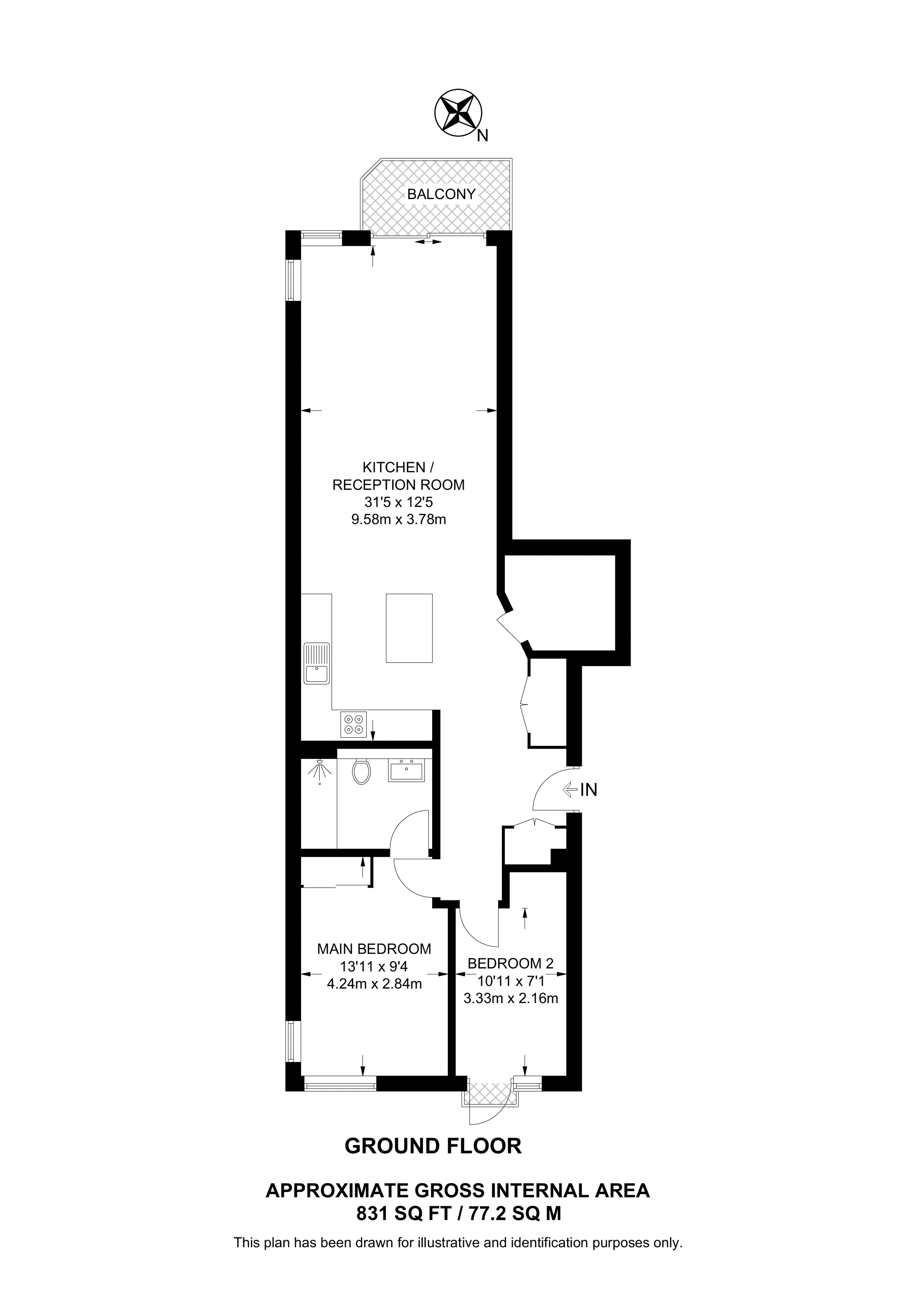 Admiral Walk, Maida Vale floorplan
