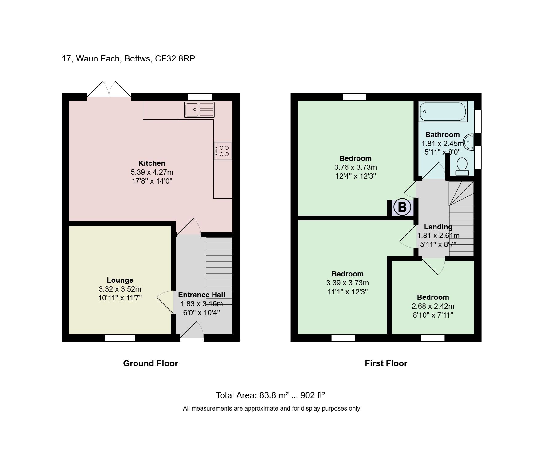 17 Waun Fach, Bridgend floorplan